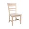 International Concepts Quincy Solid Wood Dining Chairs - Set of 2 - Unfinished CI-67P - alternate 4
